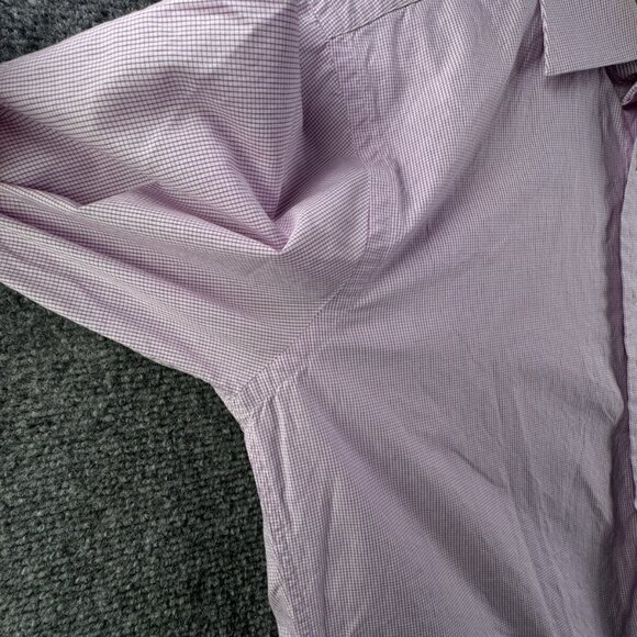 Gitman Bros Button Up Shirt Long Sleeve Men Pink Check 15 34 USA Made Cotton - Picture 13 of 16
